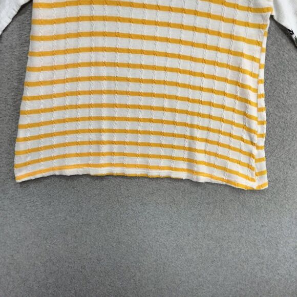 C+D+M Collection Pullover Sweater Womens Size S Embroidered Scalloped 3/4 Sleeve - Picture 3 of 13